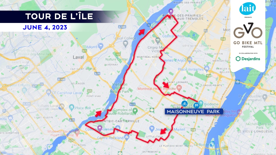 Tour de l'Ile route for 2023